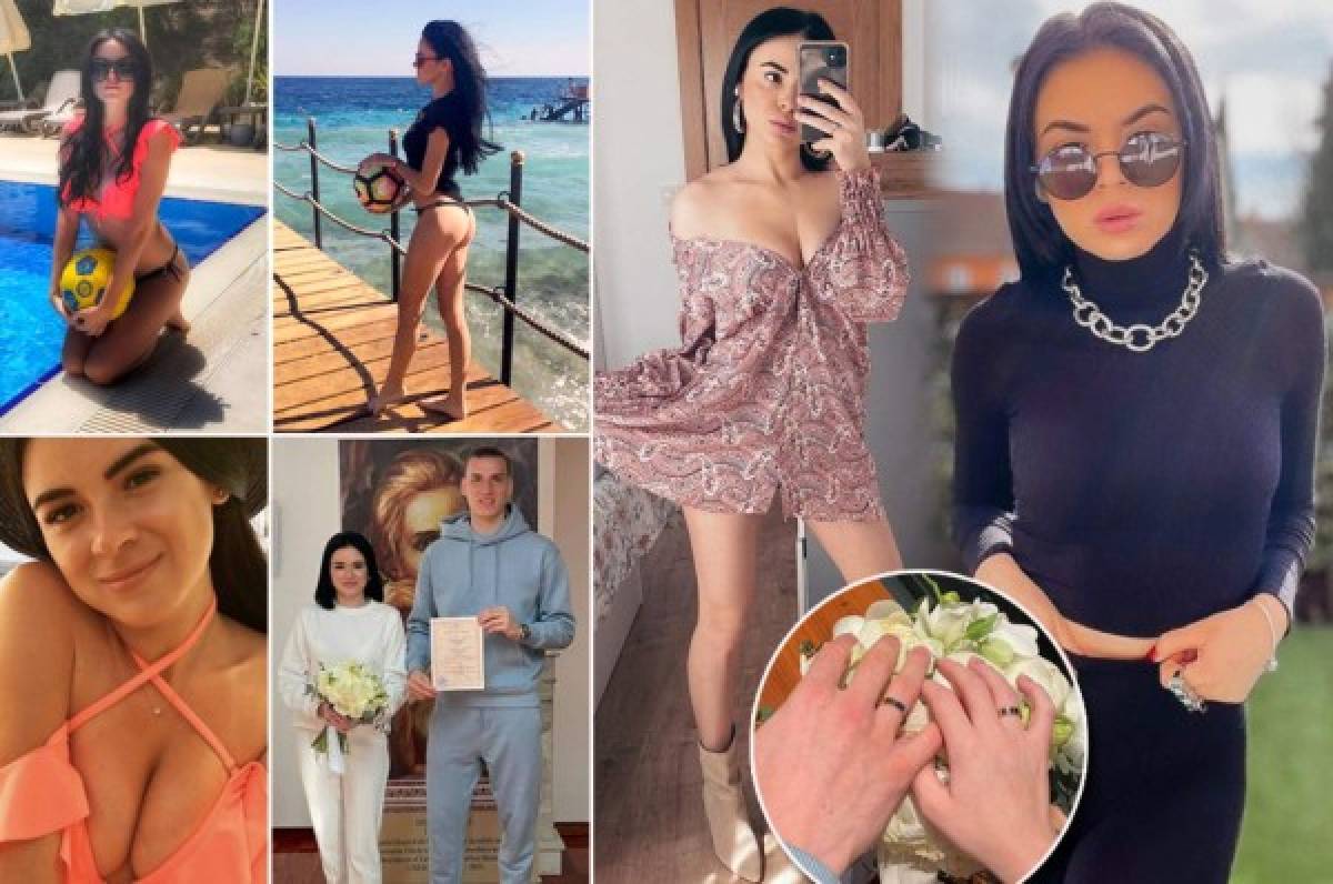 Futbolista del Real Madrid estalla las redes tras casarse con sexi influencer... ¡y en ropa deportiva!