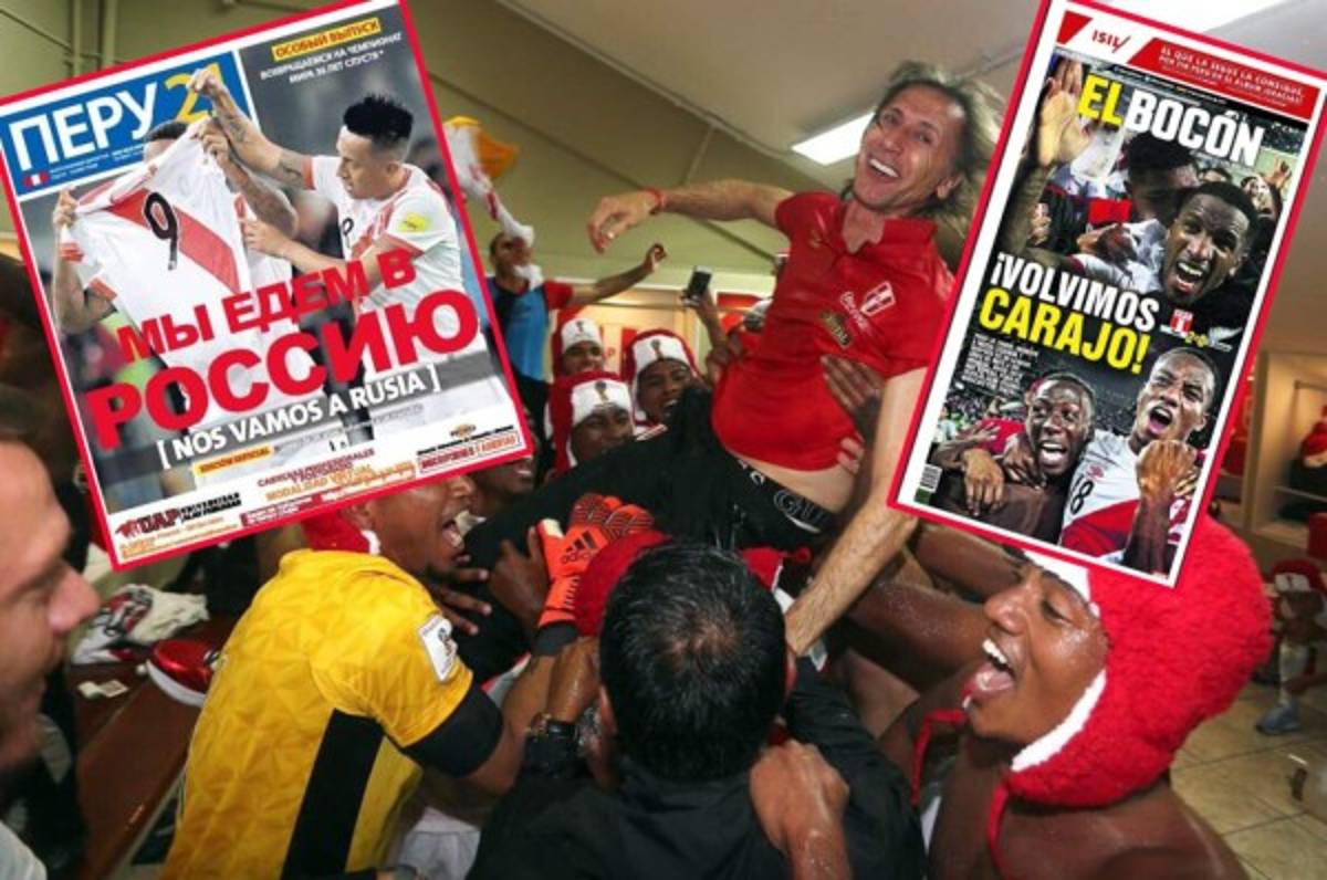 ¡PORTADAS EN PERÚ! 'Llanto de machos, tigre, volvimos y allá vamos Rusia'