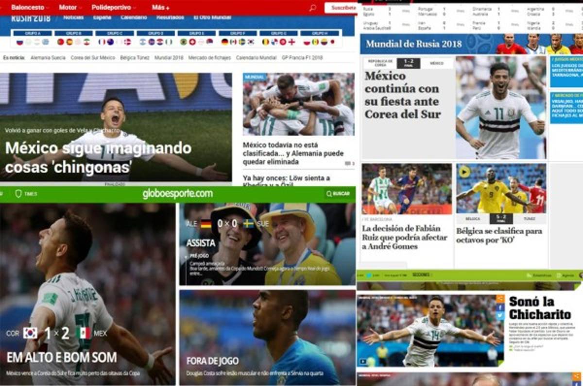 Bien chingones: Prensa mundial se rinde a México por nuevo triunfo en Mundial de Rusia
