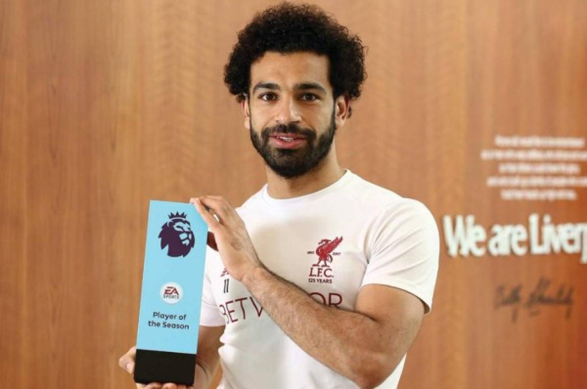 Salah es galardonado como el mejor futbolista del año en la Premier League