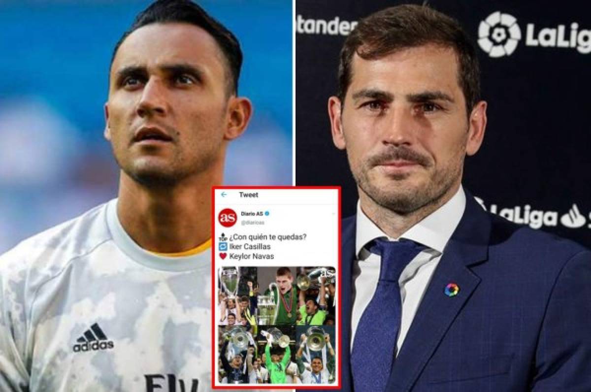 El fulminante revés de Iker Casillas a diario As por encuesta con Keylor Navas