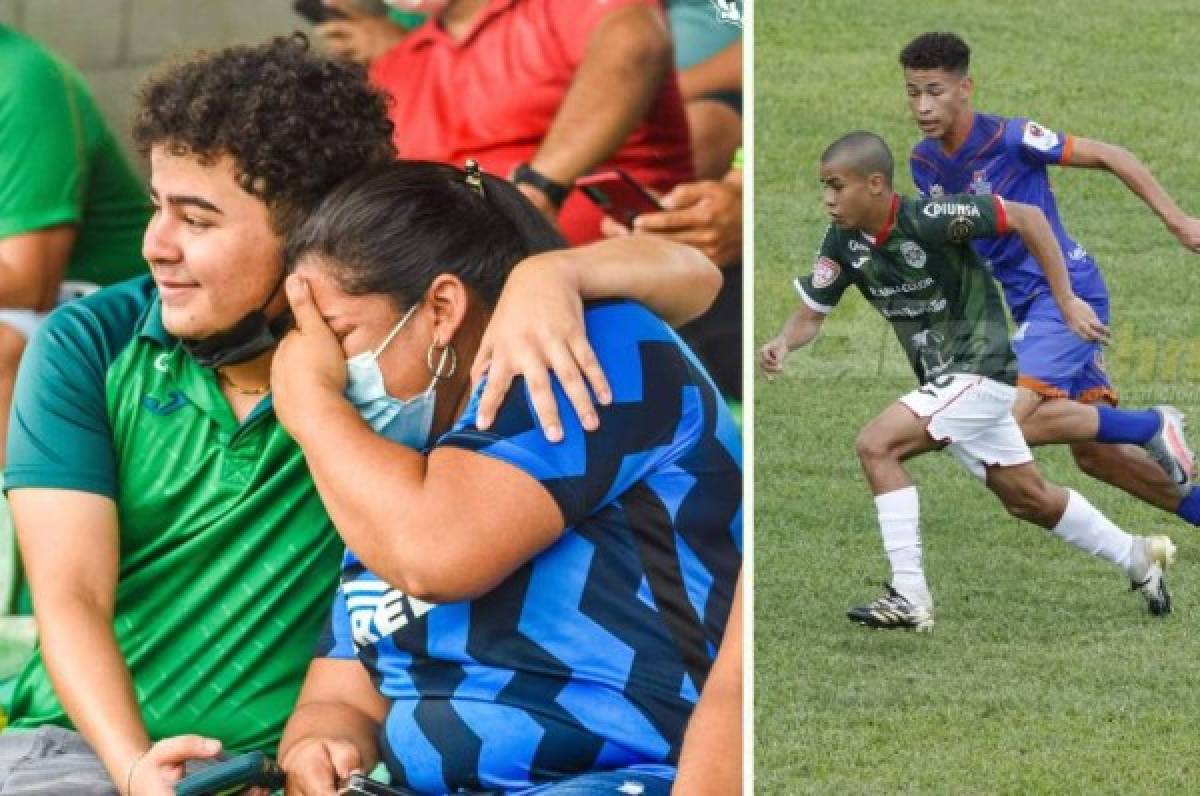 Emotivo: Mamá de Isaac Castillo, jugador del Marathón, rompe en llanto tras gol de su hijo ante UPNFM