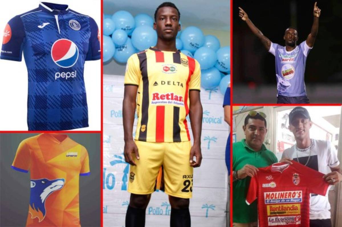 Las camisas que vestirán los clubes de Honduras para el Apertura 2017