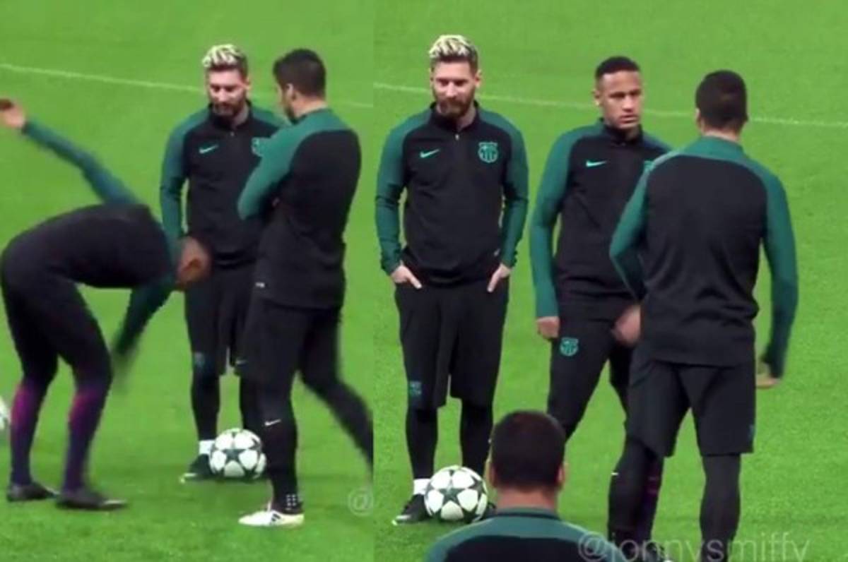 VIDEO: La broma pesada de Suárez que hizo enojar a Neymar