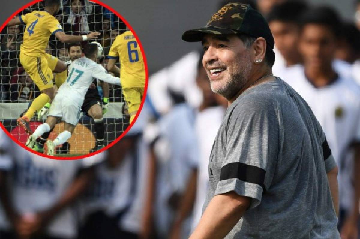Maradona sorprende : ''Yo me hubiera tirado como Lucas Vázquez''
