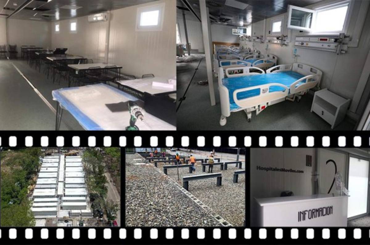Así es por dentro el hospital movil que se ha instalado en San Pedro Sula para pacientes con coronavirus