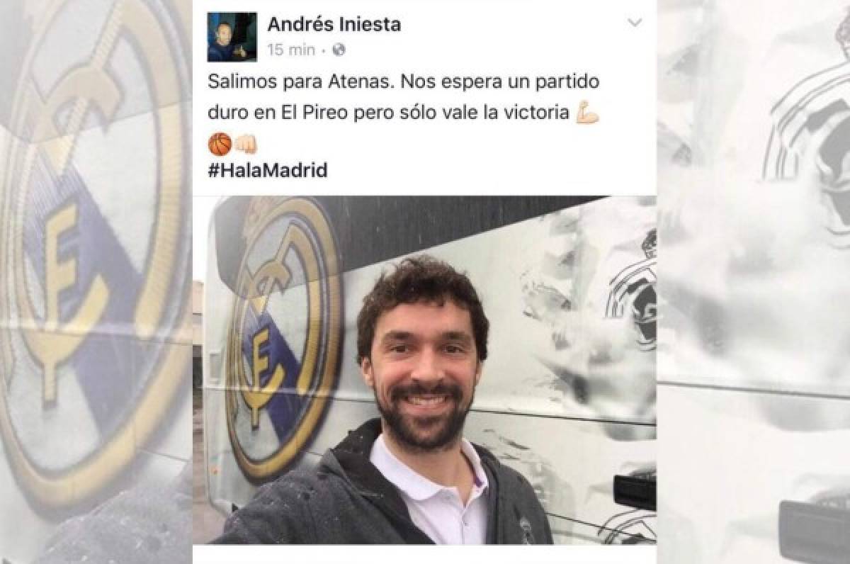 Gravísimo error en la cuenta de Andrés Iniesta: 'Hala Madrid'