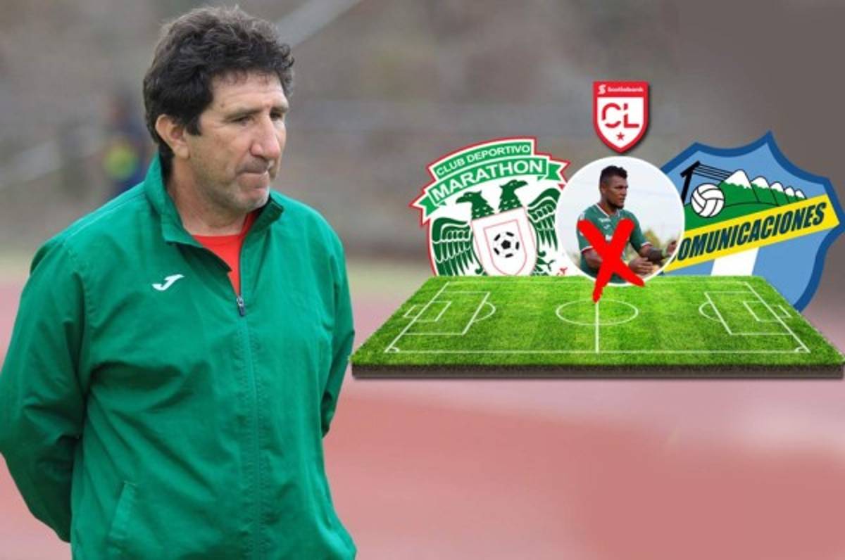 ¡Sin Mario Martínez! El 11 confirmado de Marathón para juego con Comunicaciones en Liga Concacaf