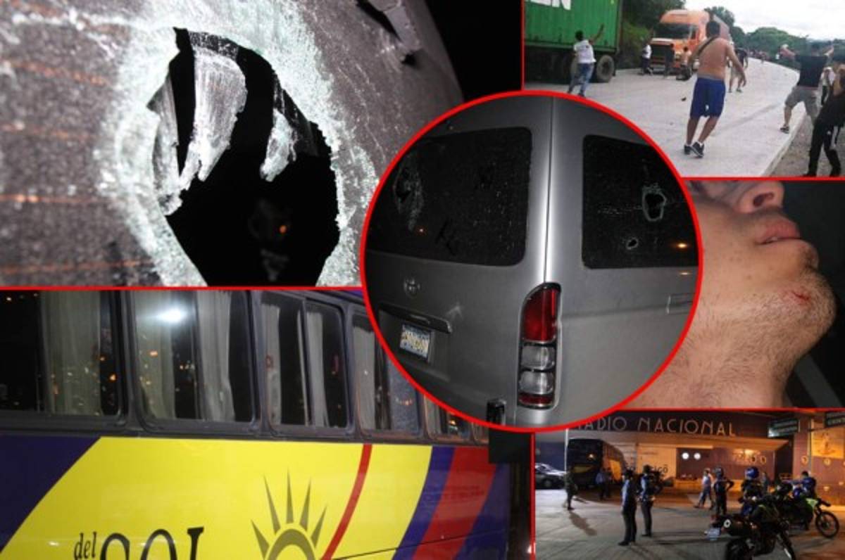 FOTOS: El cobarde ataque al Alianza de El Salvador en Tegucigalpa