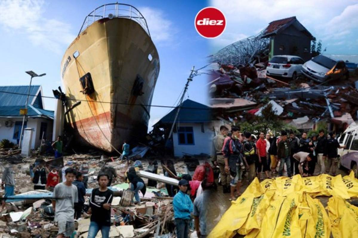 Llanto, muertes y desaparecidos: las desgarradoras fotos del tsunami que arrasó en Indonesia