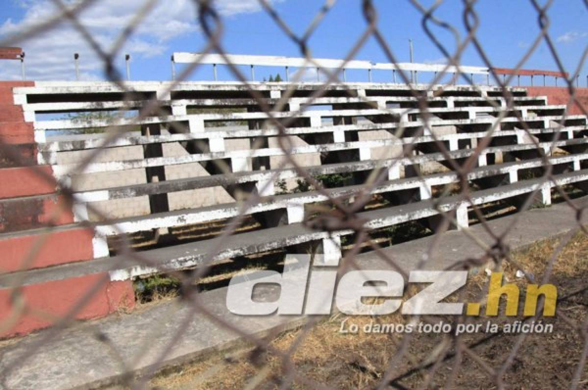 EN EL OLVIDO: Así se encuentra el histórico Fausto Flores Lagos de Choluteca