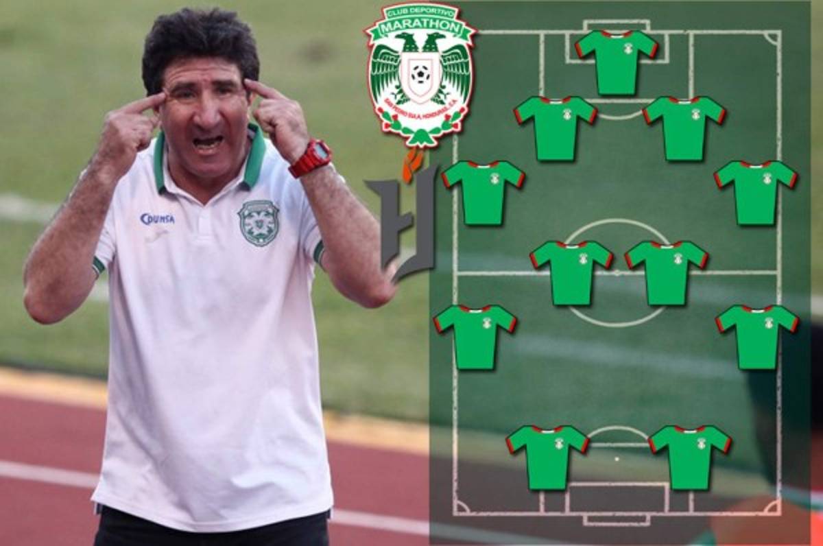 ¡Con todo! El 11 con el Marathón saldría a la batalla ante Forge FC por el boleto a Liga de Campeones