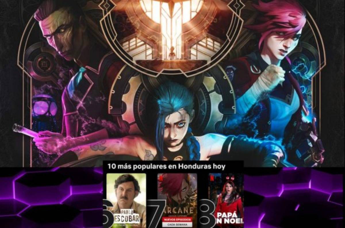 Arcane, de League of Legends, triunfa en Netflix: alcanzó el Top 10 de Honduras