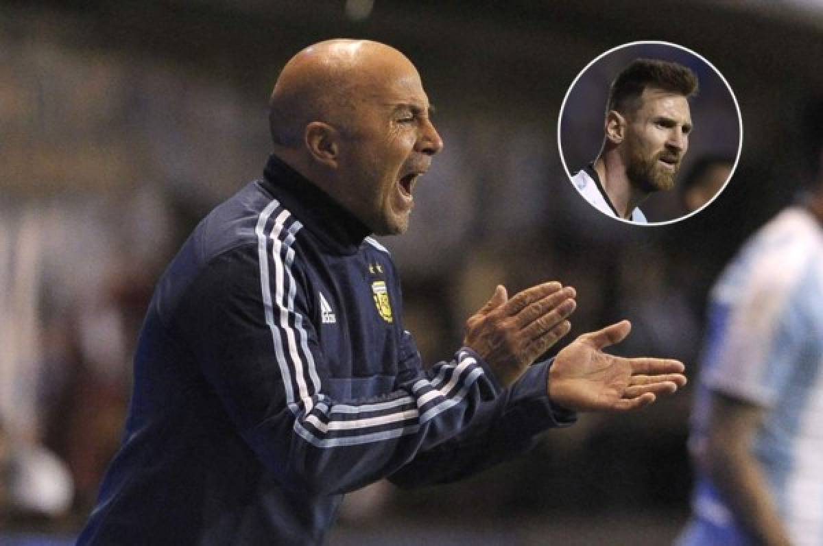 Jorge Sampaoli, técnico de Argentina: 'No se le puede pedir más a Messi'