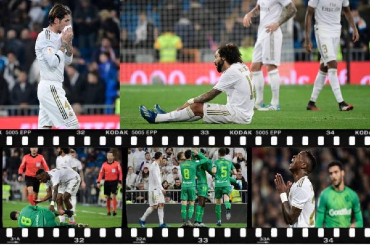 Las caras largas del Real Madrid: Tristeza, bronca y dolor tras ser eliminado por Real Sociedad