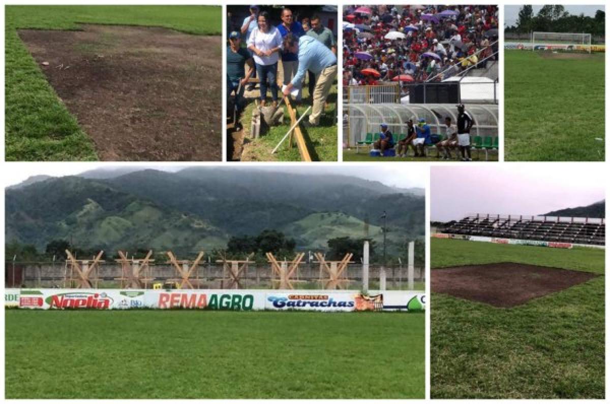 La remodelación que le están realizando al Estadio Francisco Martínez de Tocoa