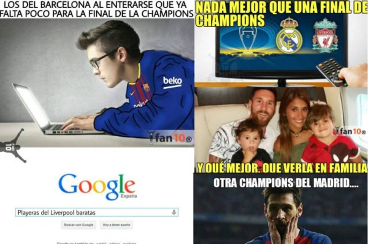 ¡Pobre Barça! Los memes previo a la final de la Champions entre Real Madrid y Liverpool