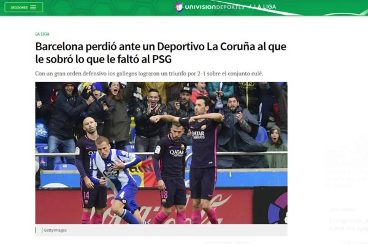 Prensa internacional critica al Barcelona, que pasó de lo sublime a lo ridículo