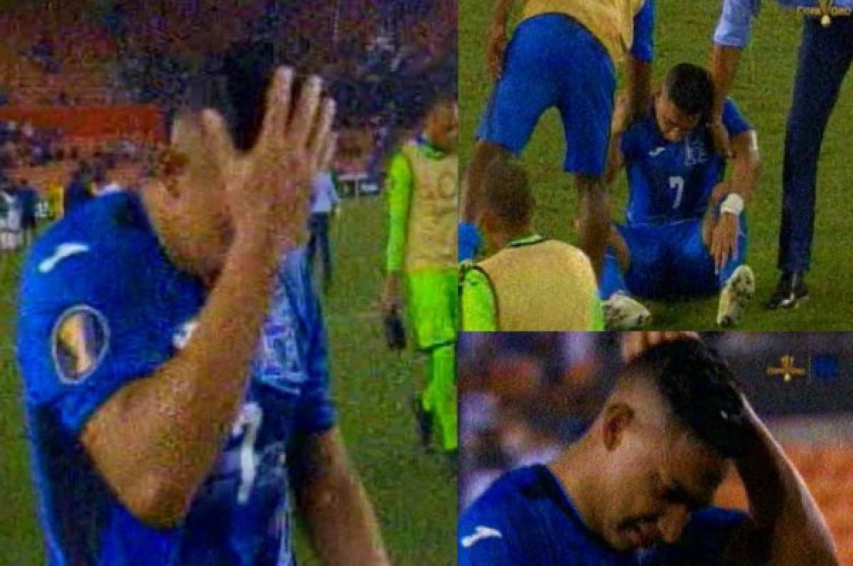 Una imagen que dice más que mil palabras: Emilio Izaguirre y una Honduras eliminada