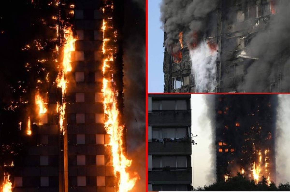 Devastadoras imágenes: Lo que dejó incendio en Londres donde murieron 6 personas