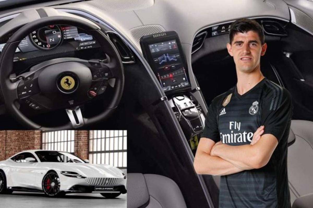 Real Madrid: El super Ferrari Roma 2020 que alucinó Thibaut Courtois por las calles de Madrid