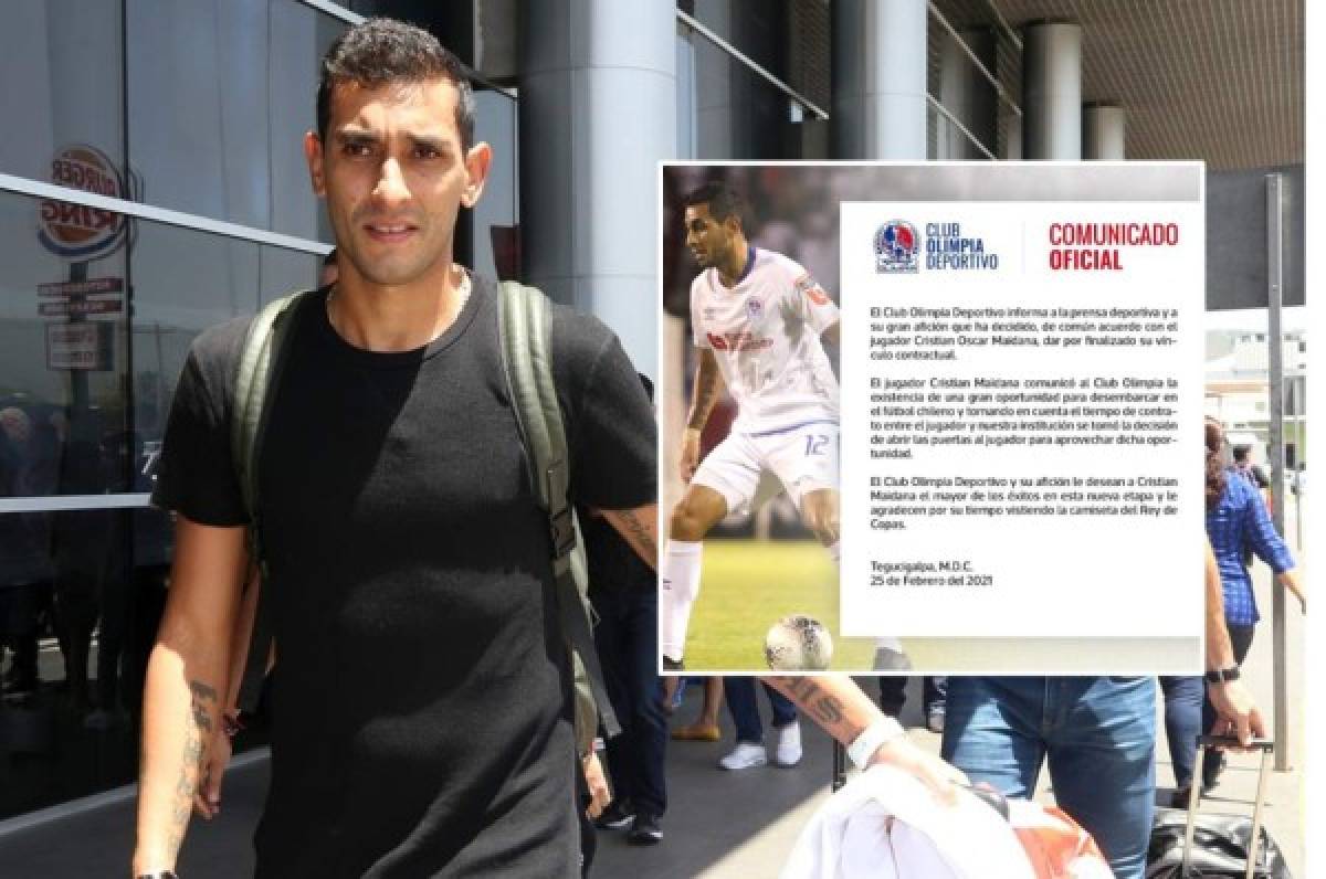 OFICIAL: Olimpia anuncia la salida de Cristian Maidana, quien se va al fútbol de Chile