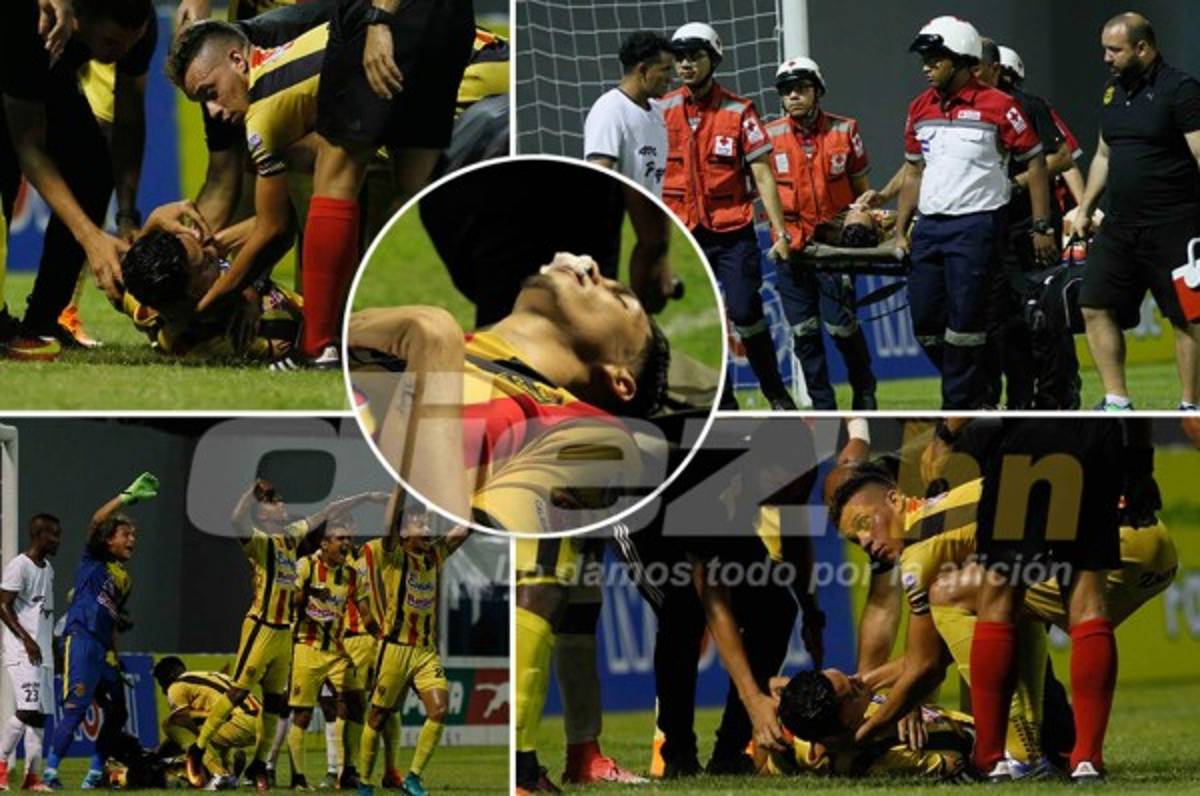 El drama del zaguero Allans Vargas que dio el susto en el Real España