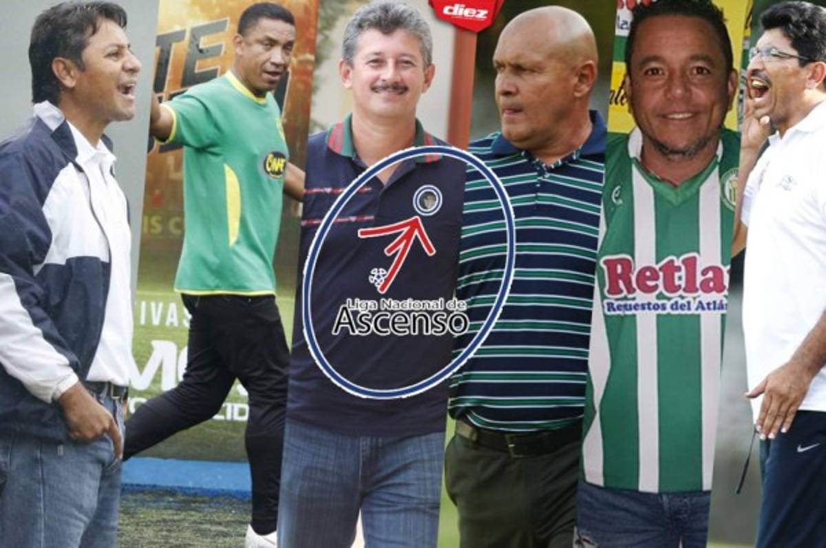 Estos son los 31 técnicos de los equipos de Liga de Ascenso de Honduras