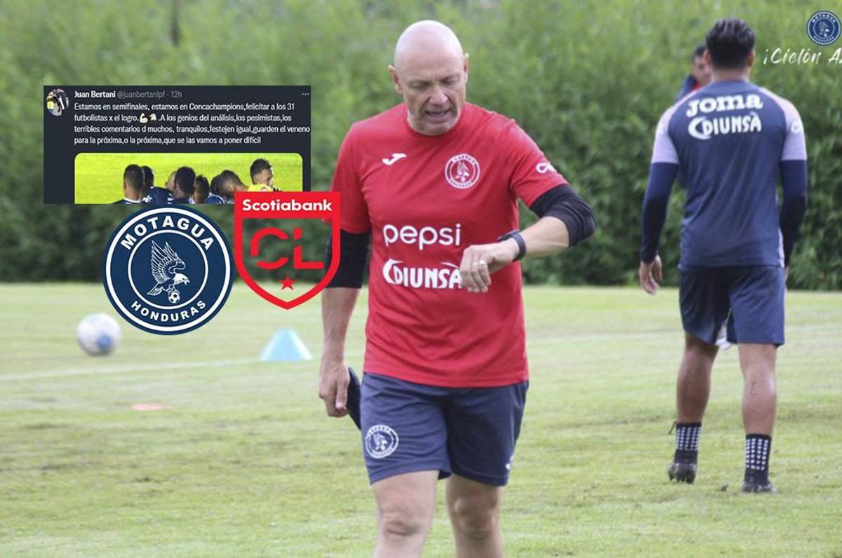 Juan Bertani, preparador físico del Motagua dispara en redes sociales: “Guarden el veneno para la próxima”