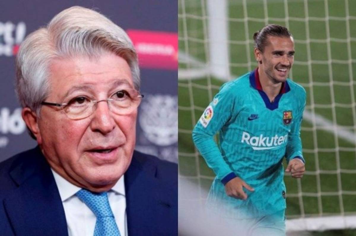 El presidente del Atlético de Madrid habla de Griezmann: 'Nosotros no descartamos nada'