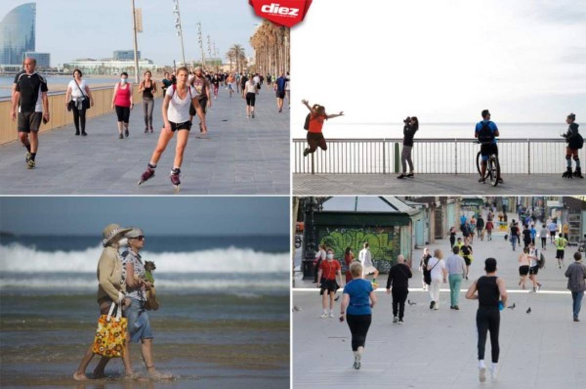 Preocupación en España por personas que salieron a pasear y hacer ejercicios en medio del coronavirus