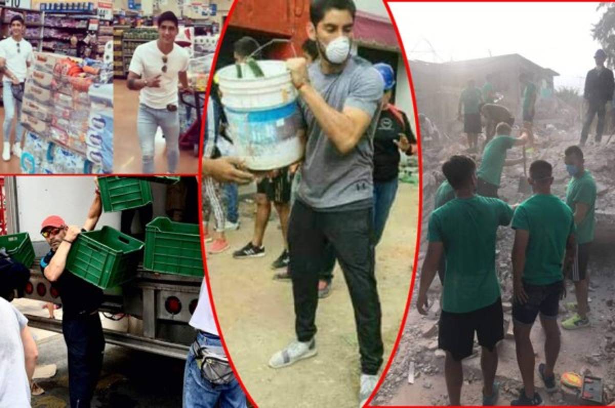 México nunca los olvidará: Futbolistas se suman a ayudar tras terremoto