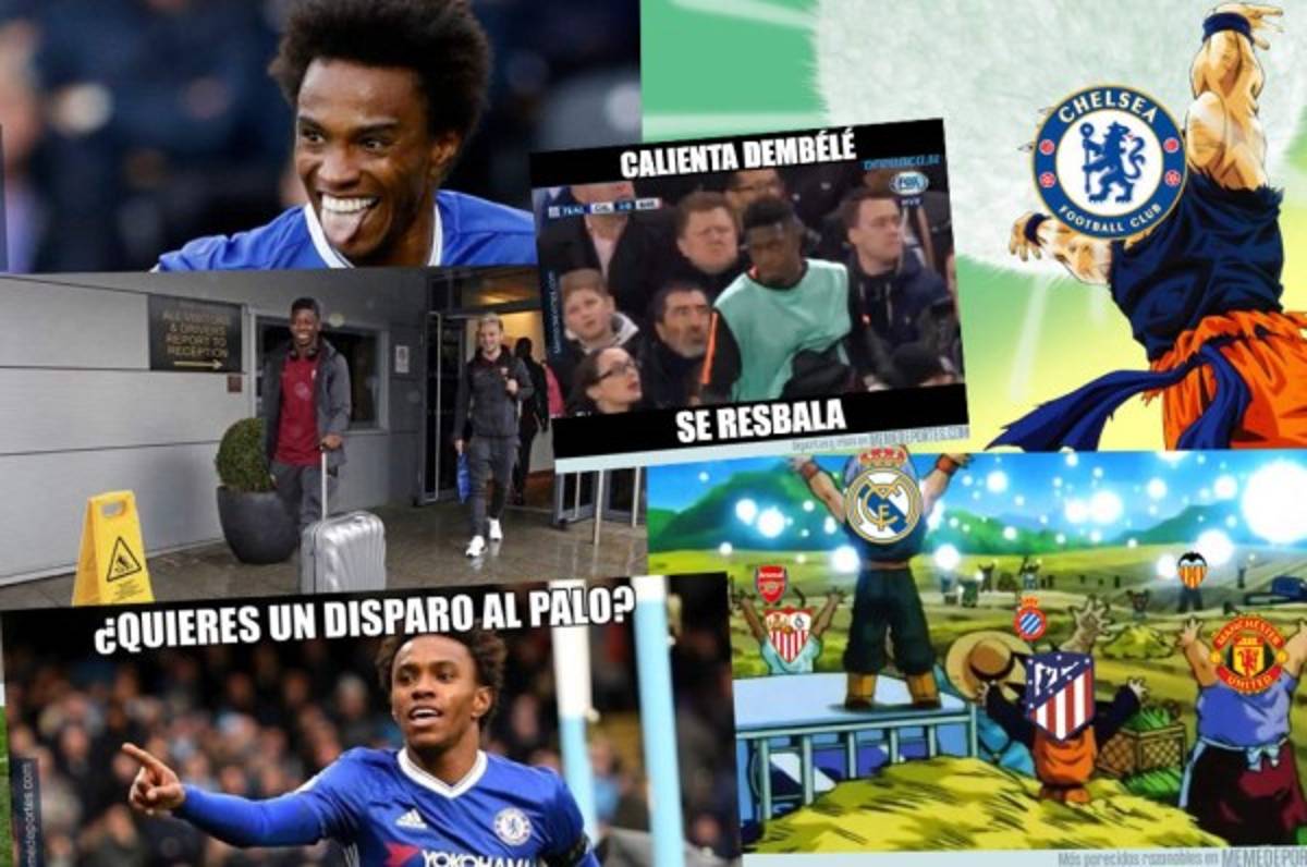 William y Dembele, protagonistas de los memes del Chelsea-Barcelona