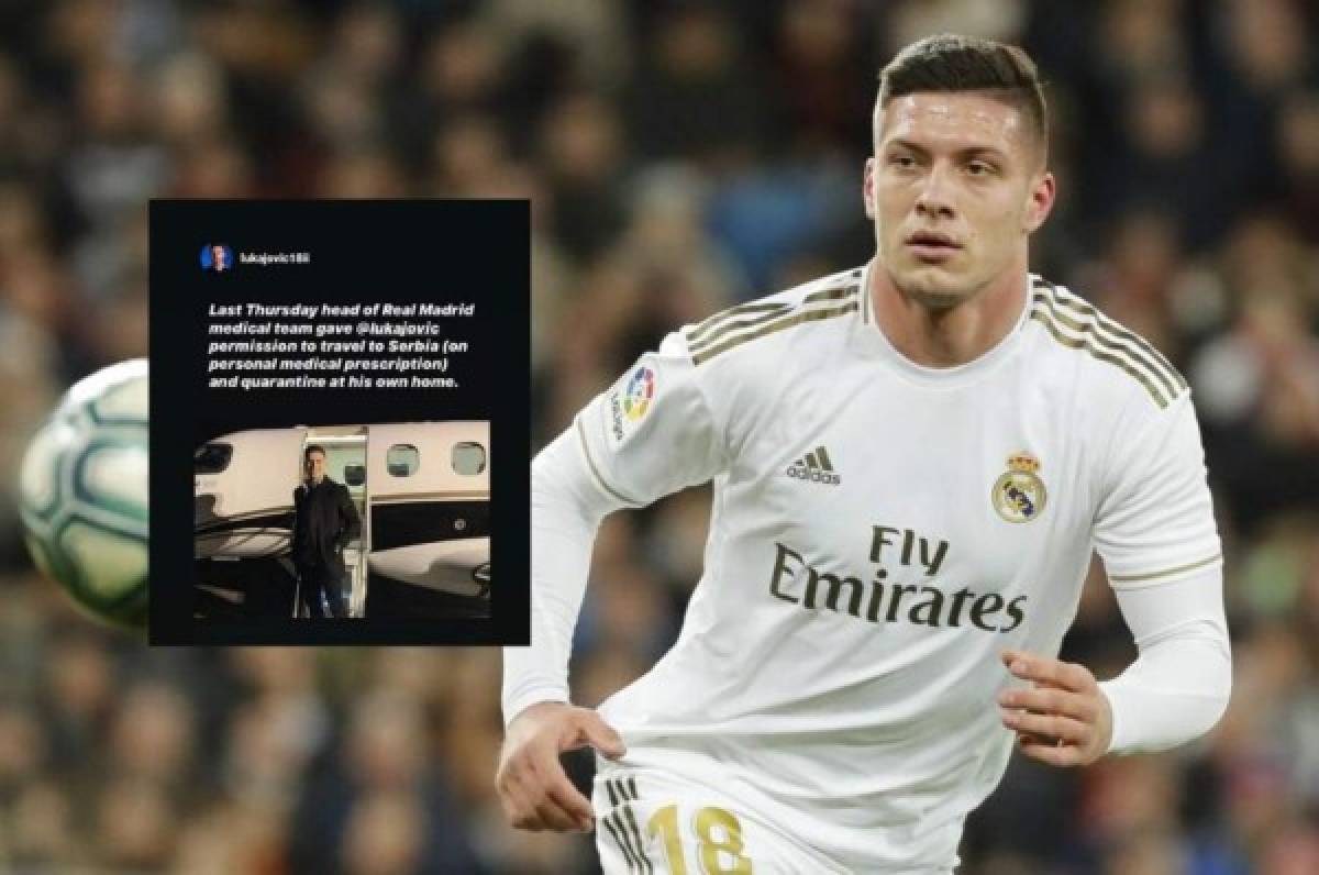 Luka Jovic recibe amenaza de arresto y se pronuncia tras no respetar la cuarentena