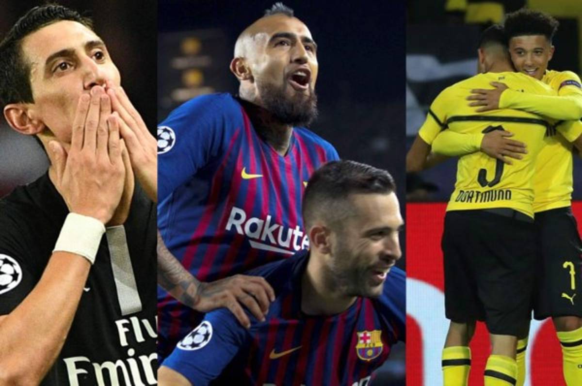 Resumen: Barça gana sin Messi, PSG pincha y paliza del Dortmund al Atlético
