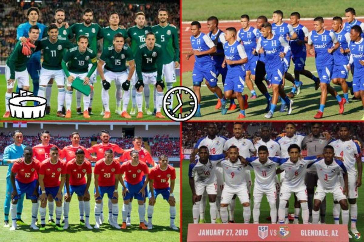 Horarios de los partidos de la selecciones de Concacaf