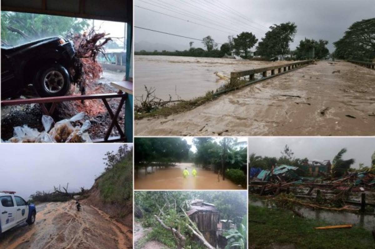 Inundaciones y 40 casas caídas: Las lluvias del huracán Iota ya dejan desastres en Honduras