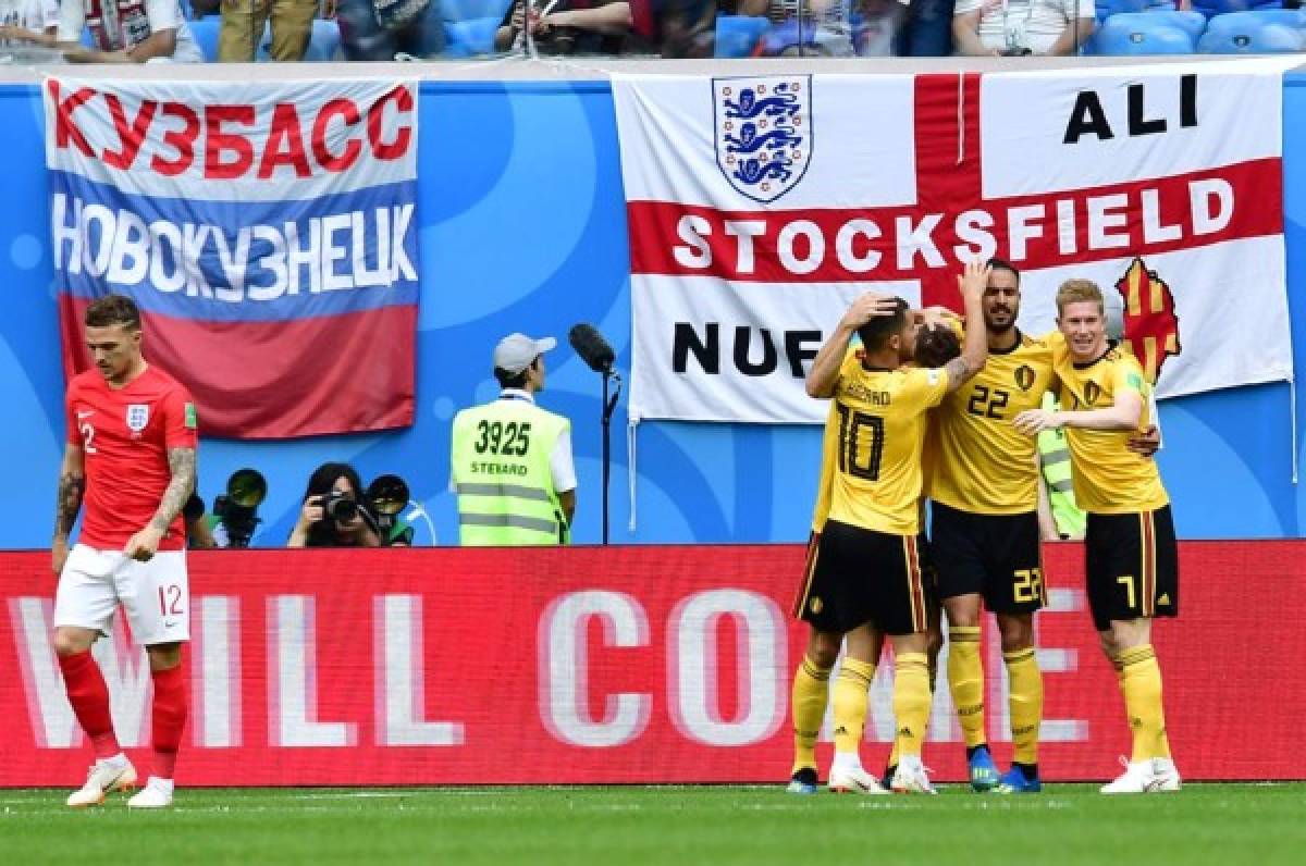 Bélgica está venciendo a Inglaterra por el juego del tercer puesto. FOTOS AFP
