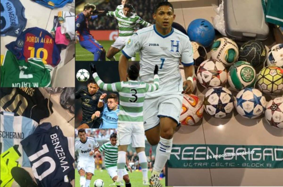 ¡Solos cracks! Emilio Izaguirre muestra su impresionante colección de camisetas