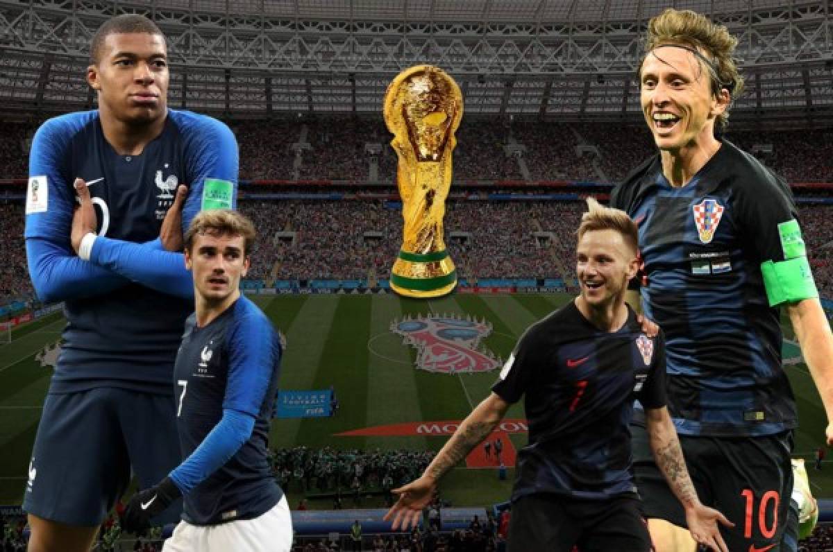 Francia vs Croacia; final inédita en el Mundial de Rusia 2018