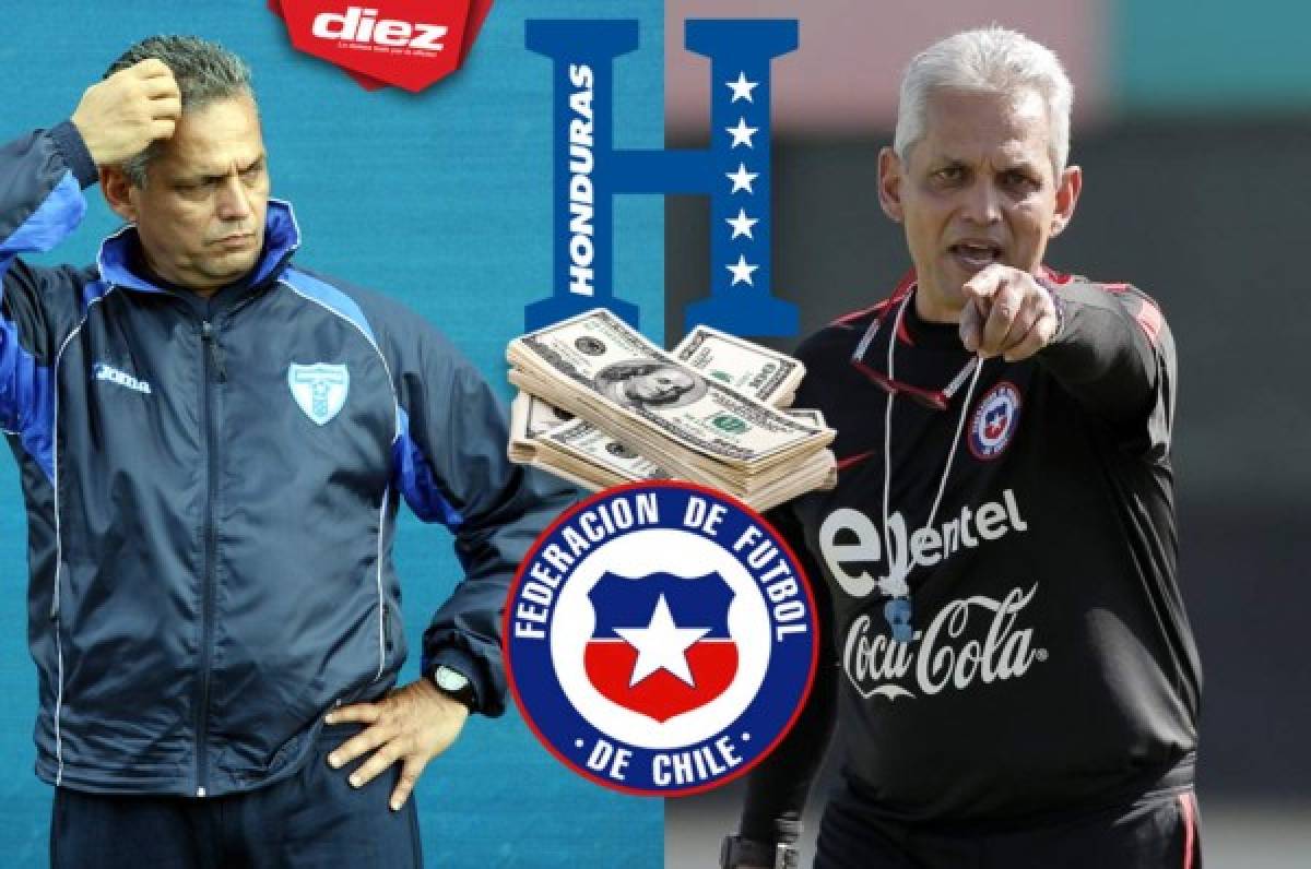 Diferencias entre lo que ganaba Rueda con Honduras y ahora en Chile
