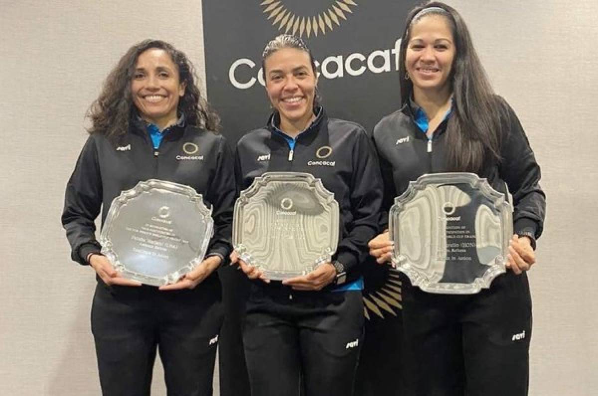 Concacaf premia a árbitras hondureñas por su papel en el Mundial femenino de Francia
