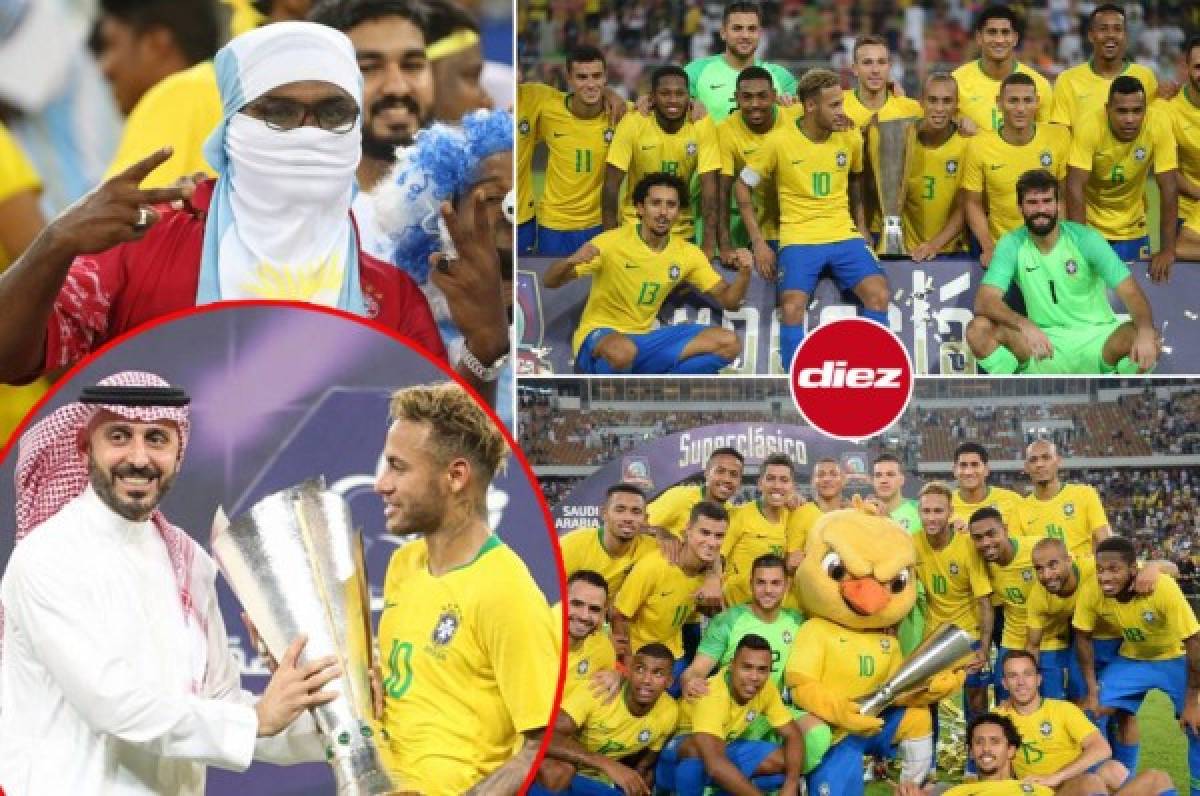 NO VISTE EN TV: La copa, encapuchados y el gesto de Neymar tras vencer a Argentina