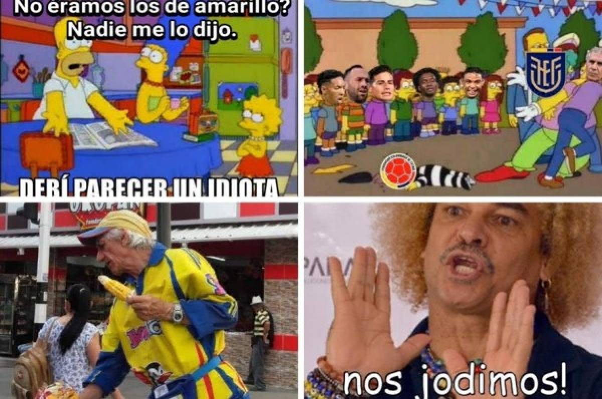 Los memes no perdonan a la Colombia de James Rodríguez tras la paliza de Ecuador