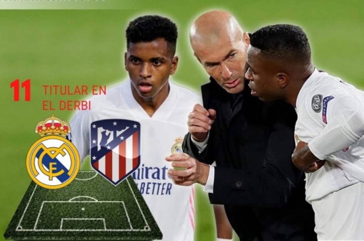 Real Madrid y la poderosa alineación para el derbi ante el Atlético en la Liga de España