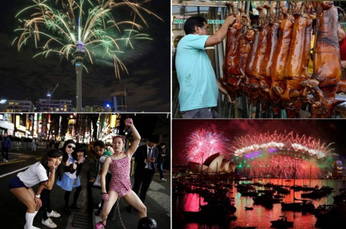 ¡Espectaculares fotos! Así están recibiendo el 2017 por el mundo