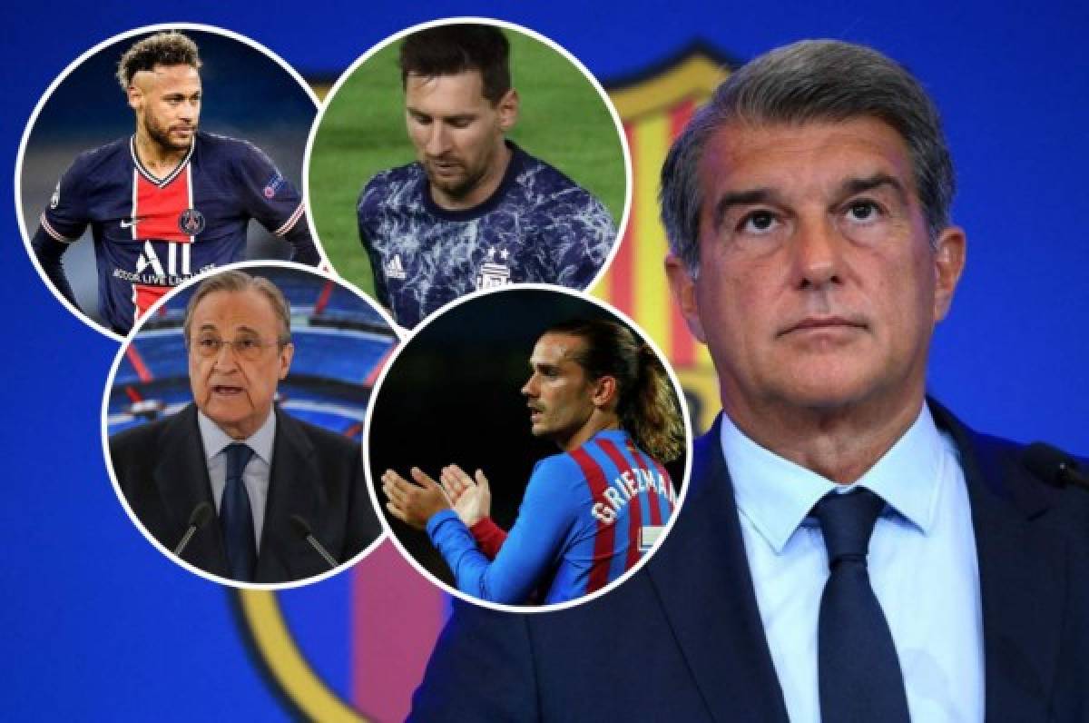 Laporta rompe el silencio: el fracaso de Griezmann, la posibilidad de que Messi regrese y la oferta por Neymar  