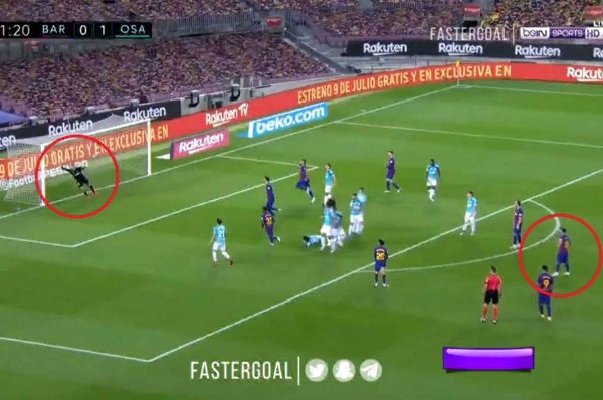 Messi sale al rescate y marca un tremendo golazo ante el Osasuna en el Camp Nou