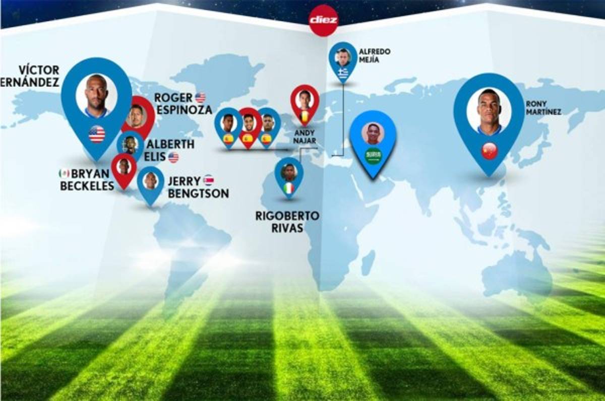 ¿Para preocuparse? Así se conforma la legión hondureña para la temporada 2017-18