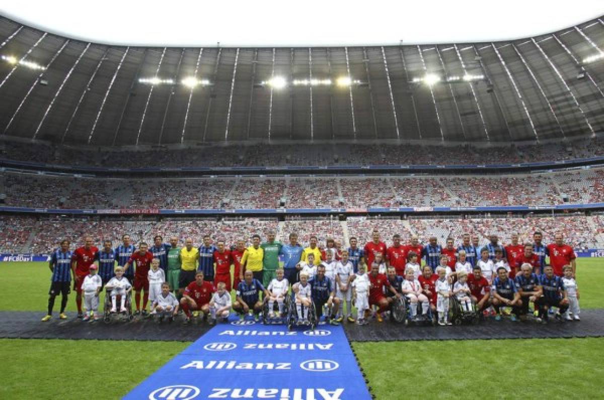 El mejores imágenes del juego de leyendas Inter de Milan-Bayern Munich